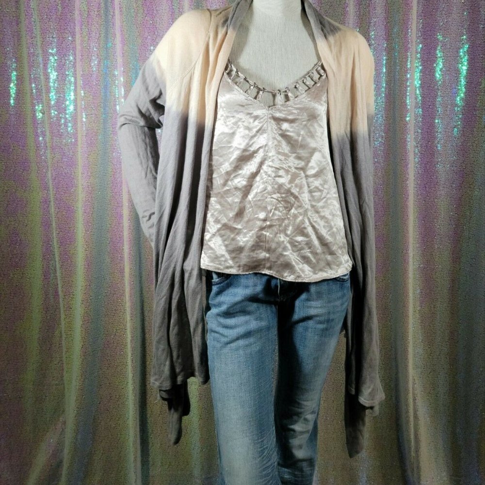 Rock & Republic Open Front Ombre Wrap Sweater Size
